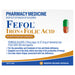 Fefol Iron & Folate Supplement 60 Capsules – delayed release formula for prevention and treatment of iron and folate deficiency, helps reduce fatigue and supports energy production