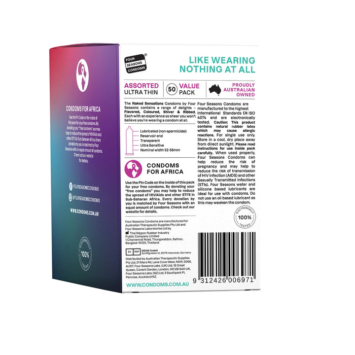Four Seasons Naked Sensations Condoms 50 Pack