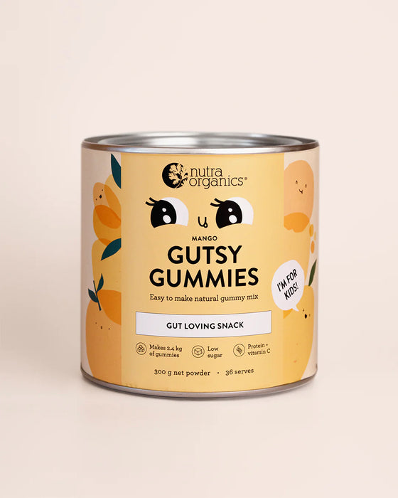 Nutra Organics Kids Gutsy Gummies Powder Mango 300g