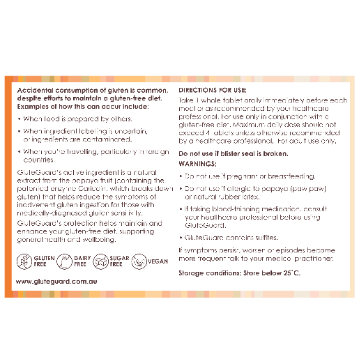 GluteGuard 10 Tablet Blister Pack