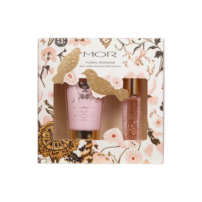 MOR 2025 Christmas Floral Wonders Mini Hand 50ml & Perfume Oil 9ml Set