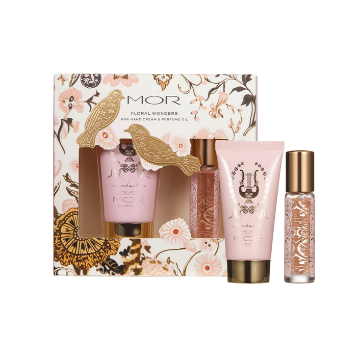 MOR 2025 Christmas Floral Wonders Mini Hand 50ml & Perfume Oil 9ml Set