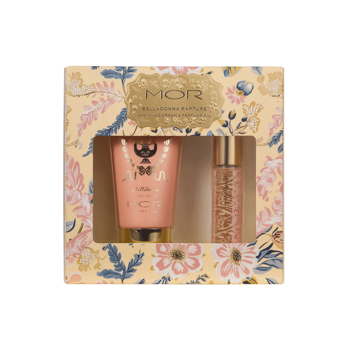 MOR 2025 Christmas Belladonna Rapture Mini Hand 50ml & Perfume Oil 9ml Set