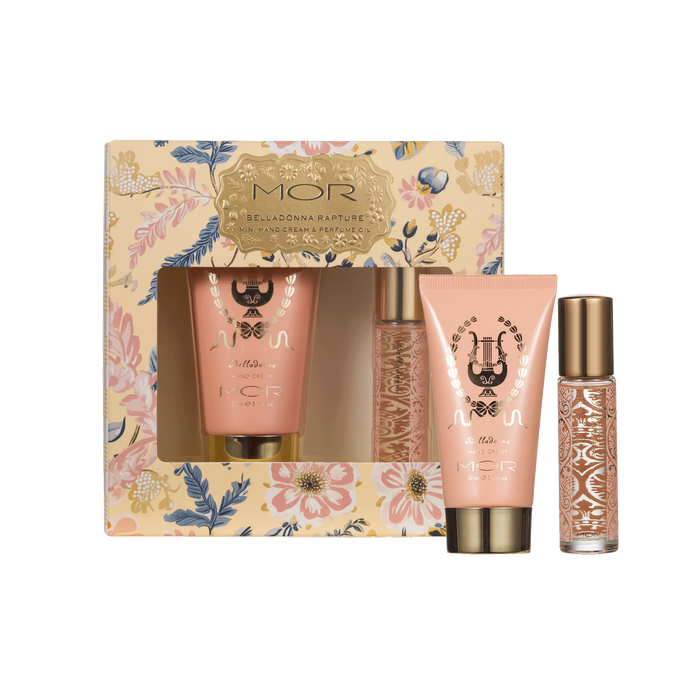 MOR 2025 Christmas Belladonna Rapture Mini Hand 50ml & Perfume Oil 9ml Set