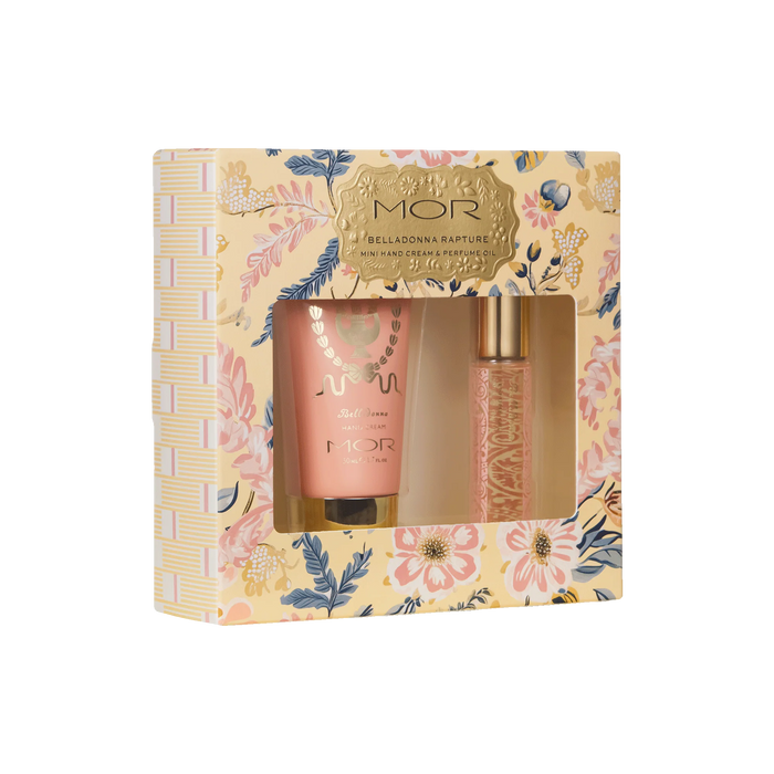 MOR 2025 Christmas Belladonna Rapture Mini Hand 50ml & Perfume Oil 9ml Set