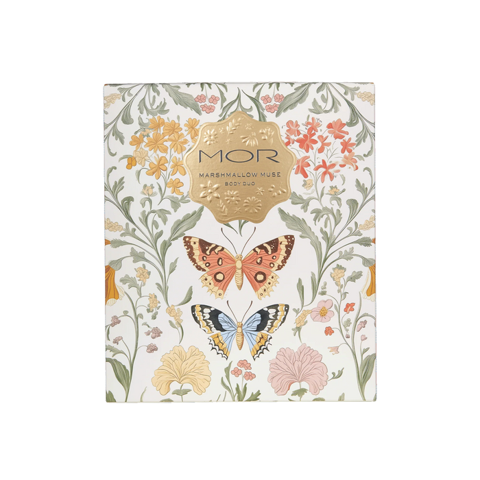 MOR 2025 Chritsmas Marshmallow Muse Hand & Body Wash 500ml & Hand & Body Milk 500ml Body Duo