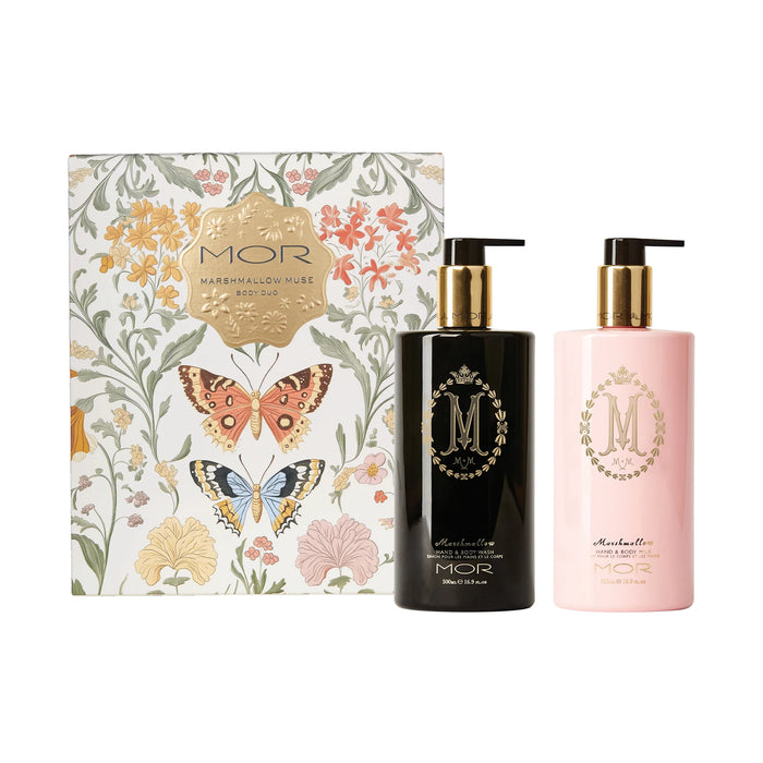 MOR 2025 Chritsmas Marshmallow Muse Hand & Body Wash 500ml & Hand & Body Milk 500ml Body Duo