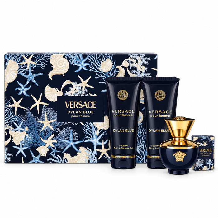 Versace Dylan Blue Pour Femme 4 Piece Gift Set.