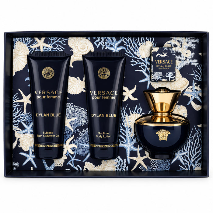 Versace Dylan Blue Pour Femme 4 Piece Gift Set.