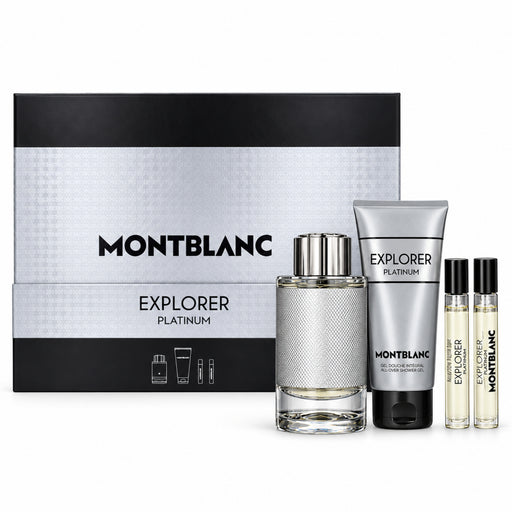 Mont Blanc Explorer Platinum 4 Piece EDP Gift Set.