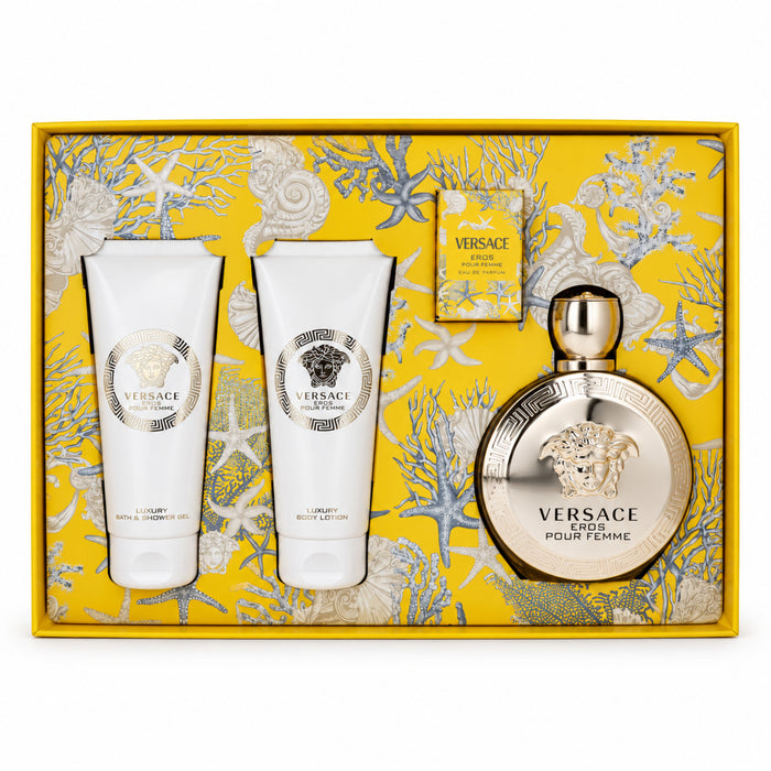 Versace Eros Pour Femme EDP 4 Piece Gift Set.