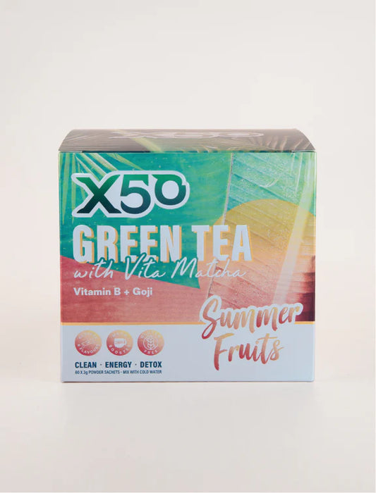 Green Tea X50 Summer Fruits 6 Flavours 60 Serves