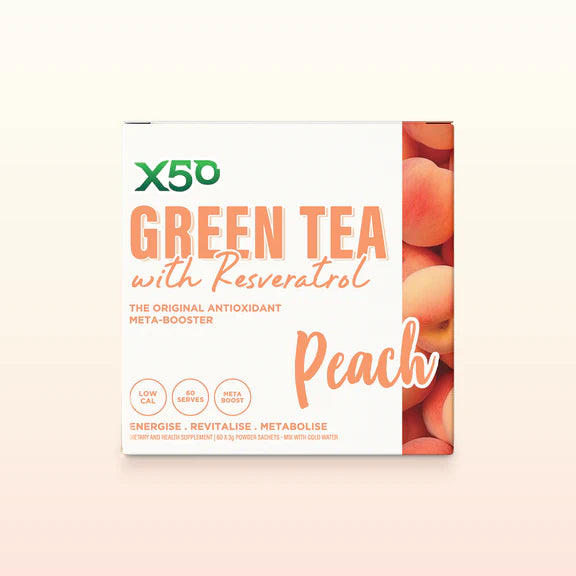 Green Tea X50 Peach Sachets 60