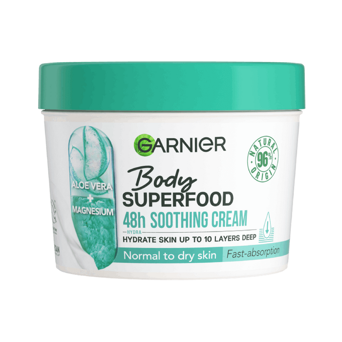 Garnier Body Superfood Aloe Vera & Magnesium Nourishing Cream 380ml.