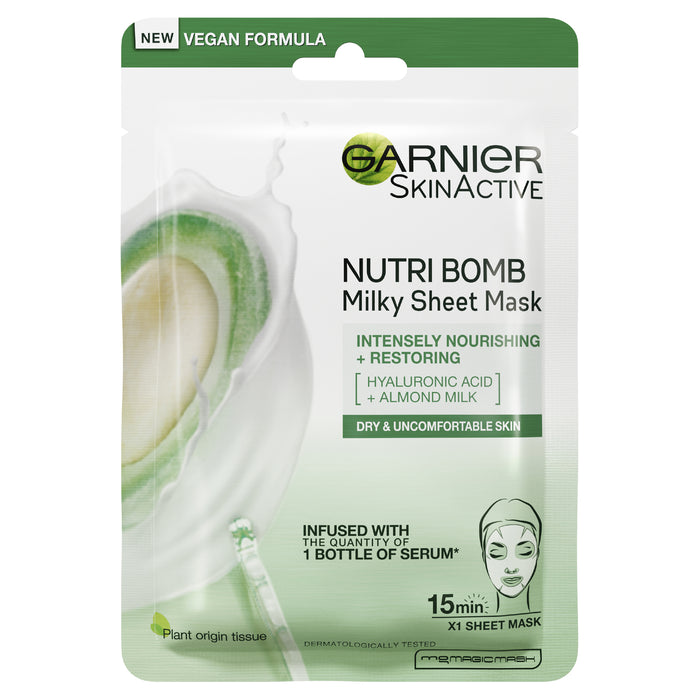 Garnier Nutri Bomb Tissue Mask Almond Milk.
