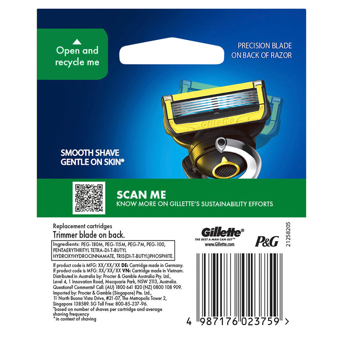Gillette Fusion Proshield Blade Refills 8 Pack