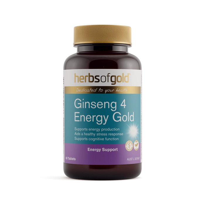 Herbs Of Gold Ginseng 4 Energy 60 Tablets