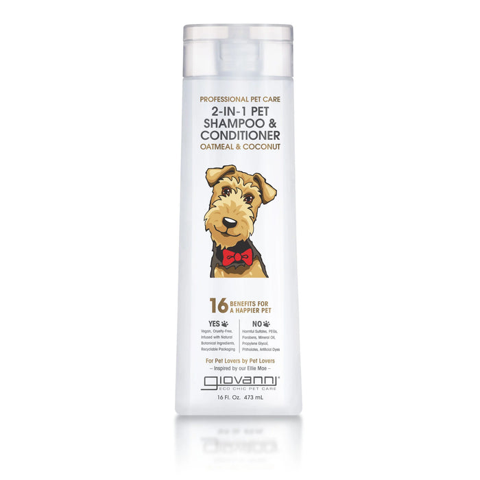 Giovanni Professional Pet Care 2-in-1 Shampoo & Conditioner Oatmeal & Coconut 473ml