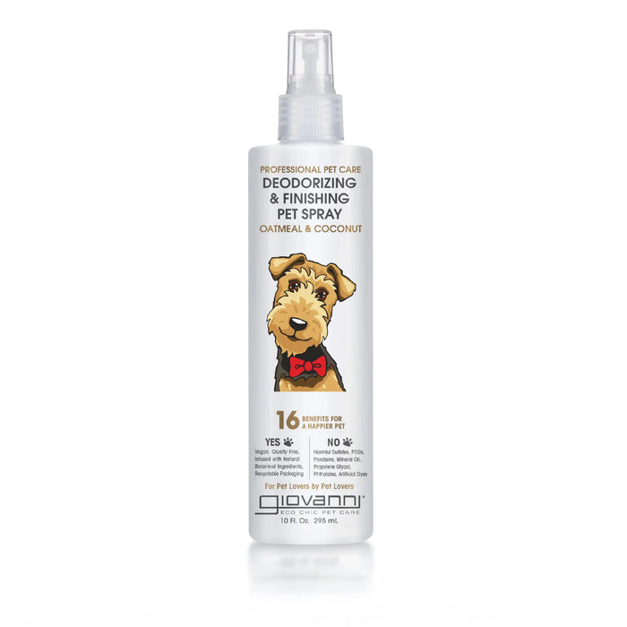 Giovanni Professional Pet Care Deodorizing & Finishing Spray Oatmeal & Coconut 295ml
