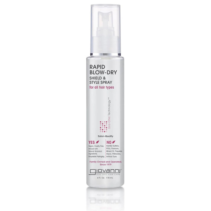 Giovanni Rapid Blow-Dry Shield and Style Spray 118ml