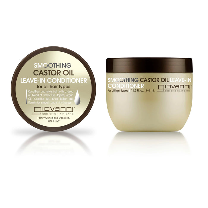 Giovanni Smoothing Castor Oil Leave-In Conditioner 340ml