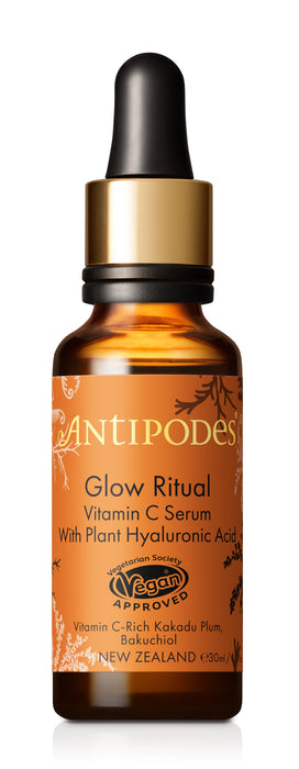 Antipodes Glow Vitamin C Serum With Plant Hyaluronic Acid 30ml