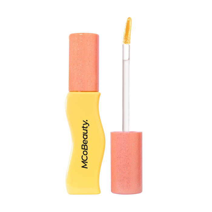 MCo Beauty Golden Glow Lip Oil Gold Shimmer
