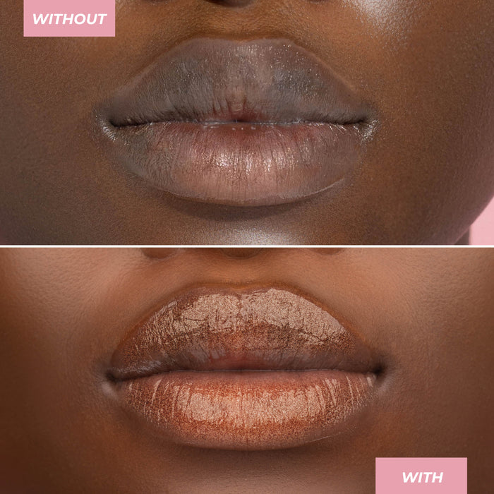 MCo Beauty Golden Glow Lip Oil Gold Shimmer