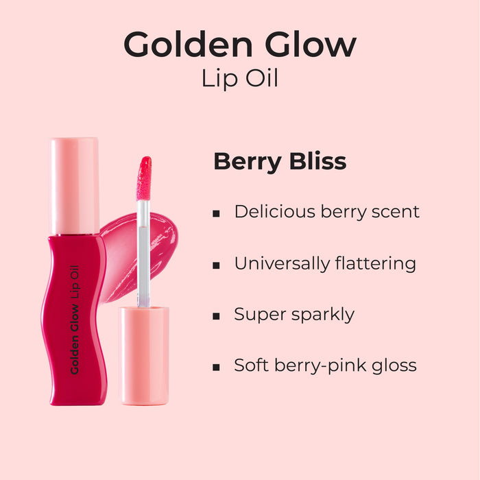 MCo Beauty Golden Glow Lip Oil Bliss