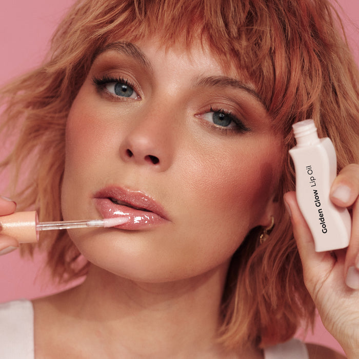 MCo Beauty Golden Glow Lip Oil Watermelon Shimmer