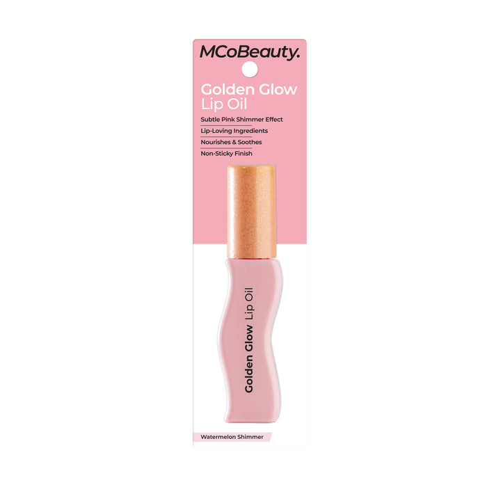 MCo Beauty Golden Glow Lip Oil Watermelon Shimmer
