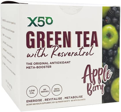Green Tea X50 Apple Berry Sachets 60