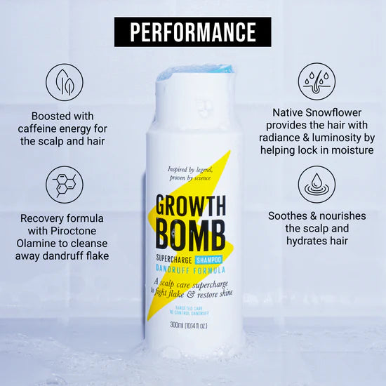 Growth Bomb Anti Dandruff Shampoo 300ml.