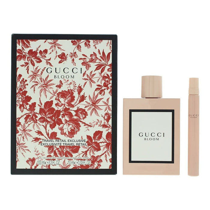 Gucci Bloom 2 Piece EDP Gift Set 100ml EDP + 10ml Travel Spray.