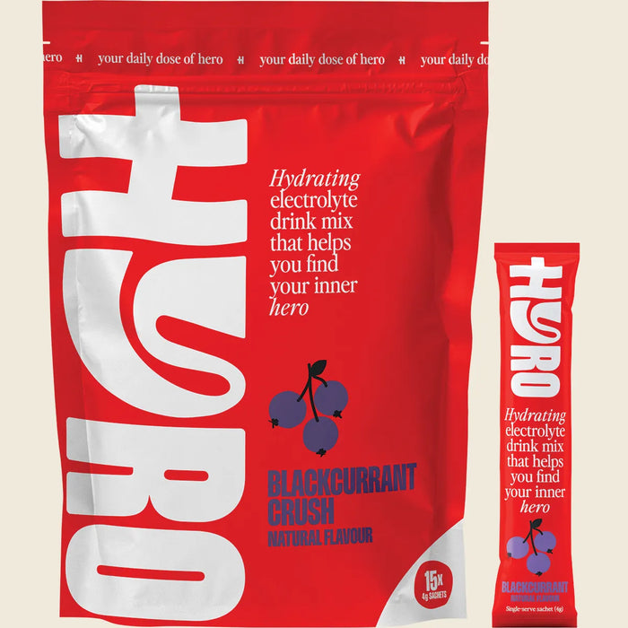 Hyro Electrolyte Sachets Blackcurrant Crush Hasta 15x4g