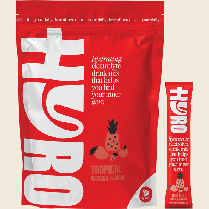 Hyro Electrolyte Sachets Tropical Hasta 15x4g