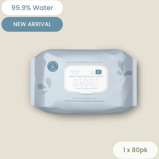 Haleco by Luvme Pure  Water Eco Wipes 80pk