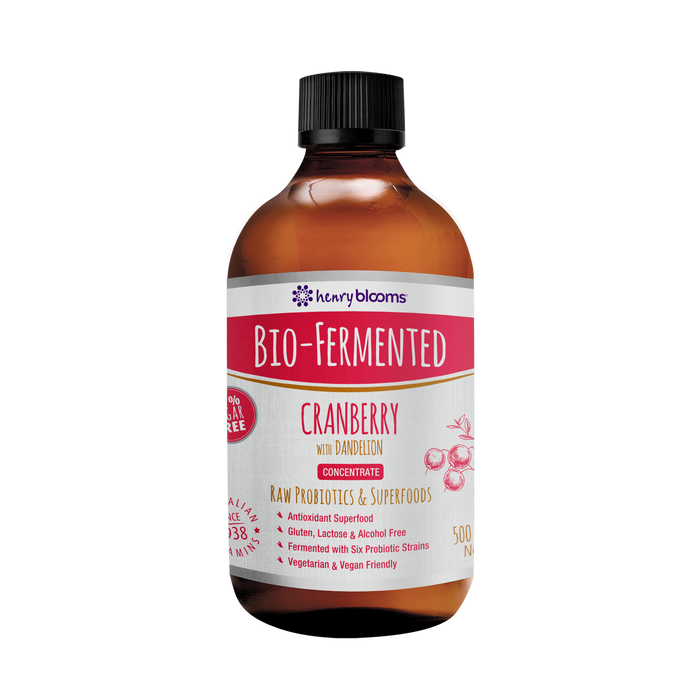 Henry Blooms Bio Fermented Cranberry 500ml.