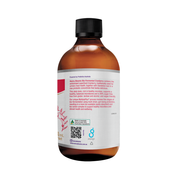 Henry Blooms Bio Fermented Cranberry 500ml.