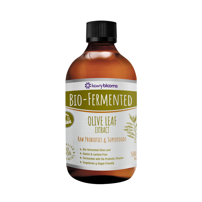 Henry Blooms Bio Fermented Olive Leaf 500ml.