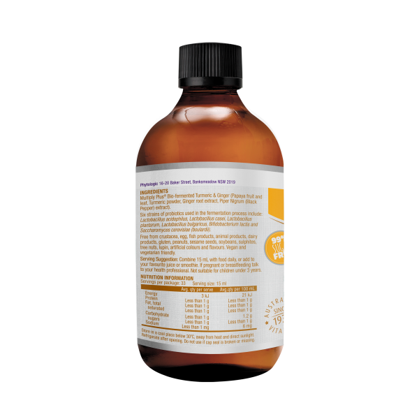 Henry Blooms Bio Fermented Turmeric With Ginger And Black Pepper 500ml.