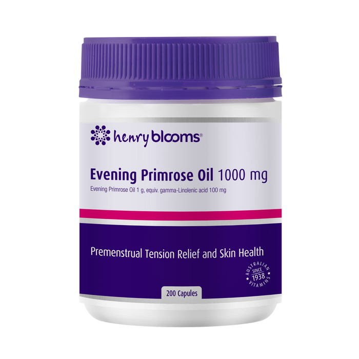 Henry Blooms Evening Primrose Oil 1000mg 200 Capsules.