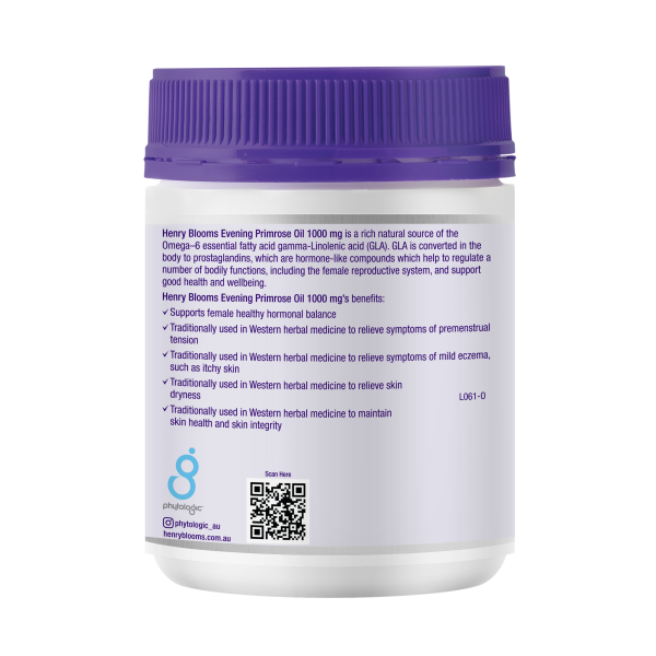 Henry Blooms Evening Primrose Oil 1000mg 200 Capsules.