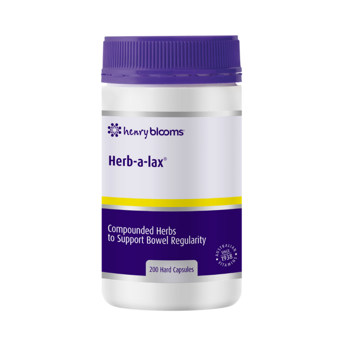 Henry Blooms Herb-a-lax 200 Capsules.
