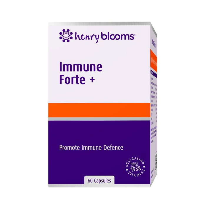 Henry Blooms Immune Forte + 60 Capsules.