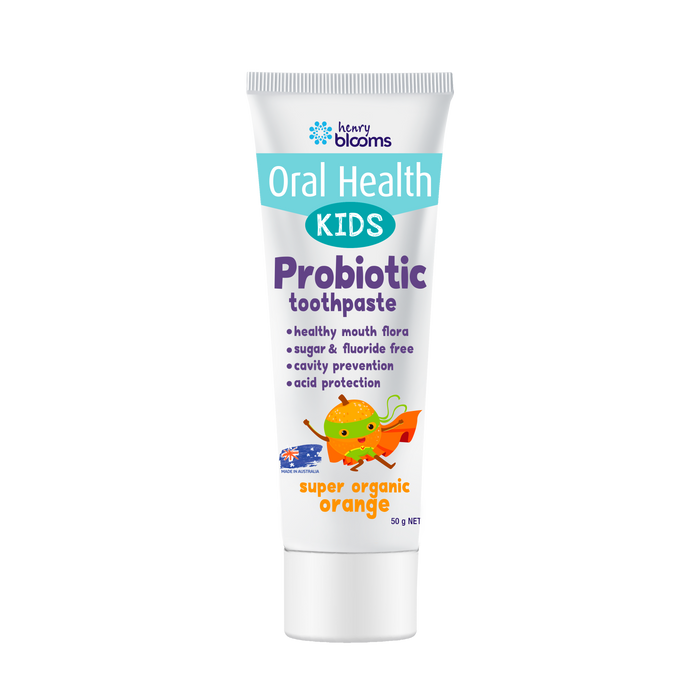 Henry Blooms Kids Probiotic Toothpaste Orange 50g.