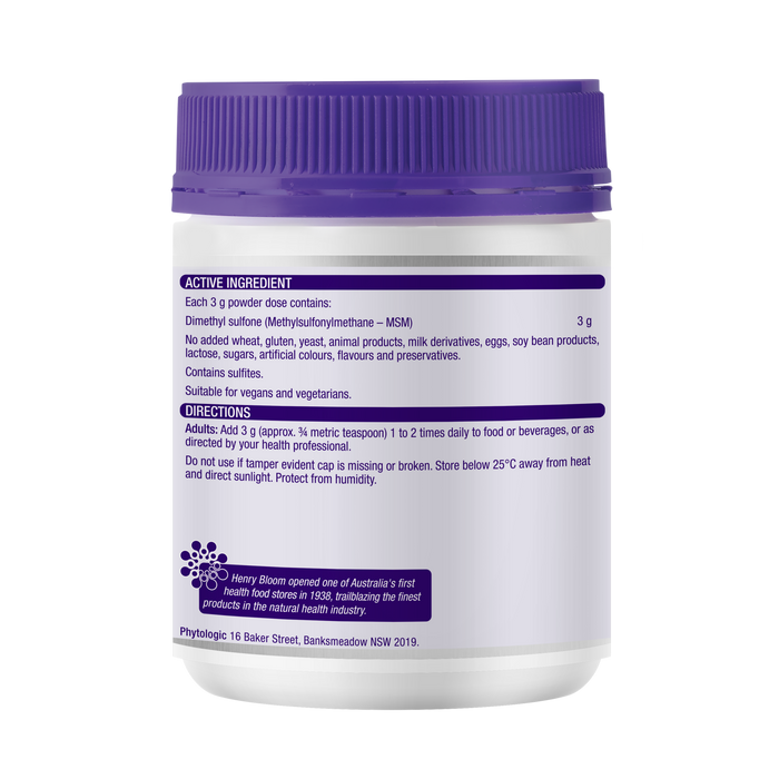 Henry Blooms MSM Powder 300g.