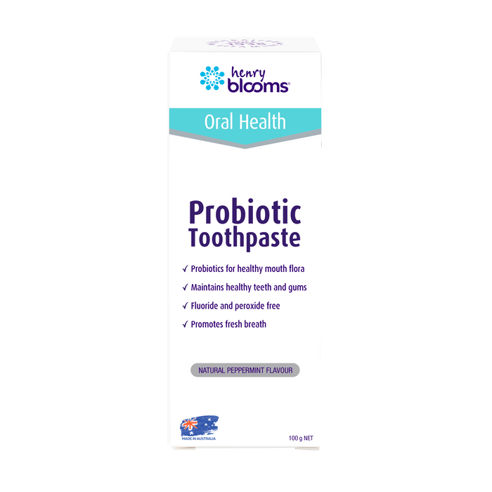 Henry Blooms Probiotic Toothpaste 100g.