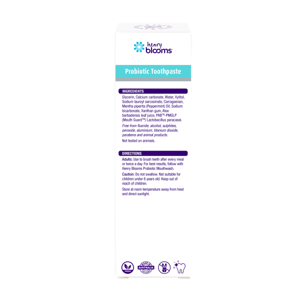 Henry Blooms Probiotic Toothpaste 100g.