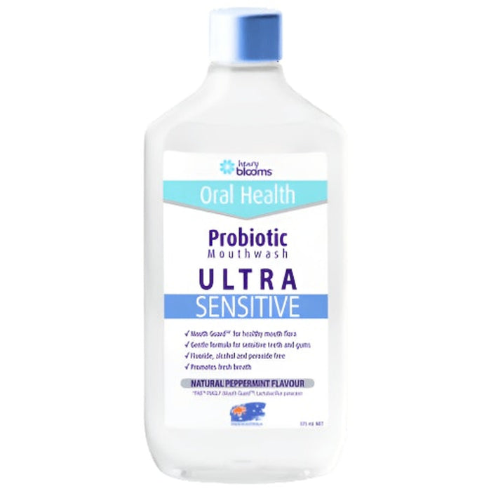 Henry Blooms Probiotic Ultrasensitive Mouthwash 375ml.
